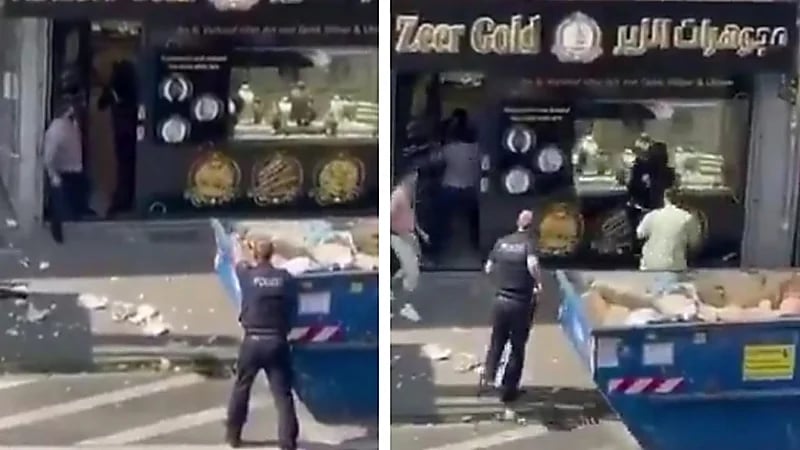 سوريون يطيحون بلص مسلح ويساعدون الشرطة في ألمانيا .. فيديو