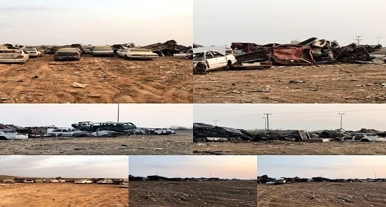 أمانة جازان تزيل التشوهات البصرية في العيدابي