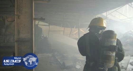 احتراق مخلفات لمصنع ألمنيوم في جدة