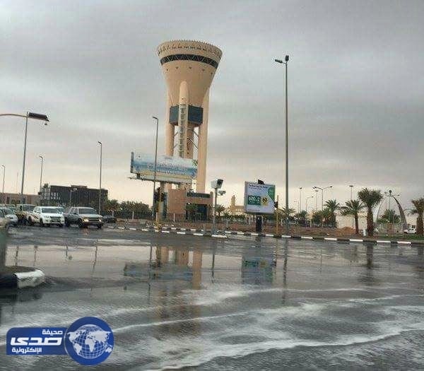 امطار متوسطة الى غزيرة على تبوك و الأجزاء المجاورة