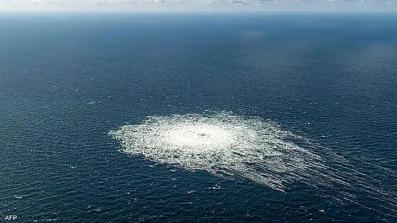 تطور جديد بشأن تسرب الغاز من خطي نورد ستريم