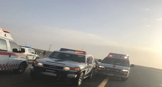 إصابة 7 أفراد من عائلة واحدة في حادث انقلاب مركبة بالطائف