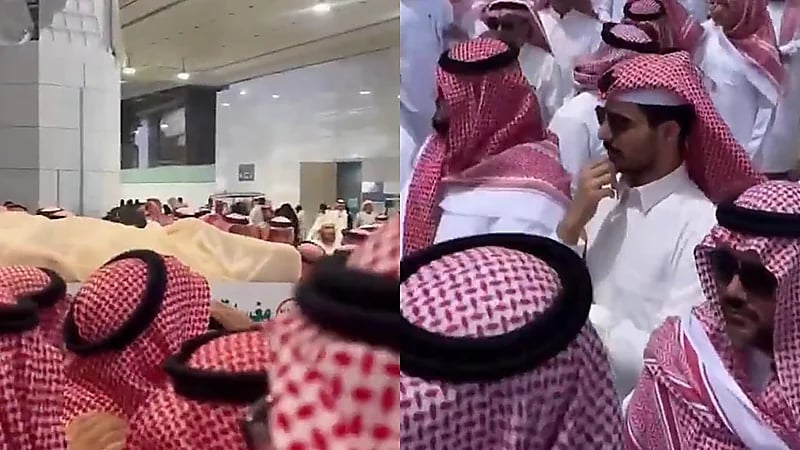 تشييع جثمان محمد القاسم بعد الصلاة عليه في المسجد الحرام في مشهد مهيب.. فيديو وصور