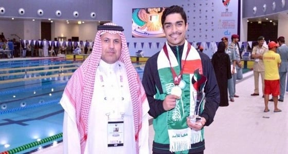 الأمن الداخلي بالمملكة يفوز بذهبية " أبو ظبي للسباحة "