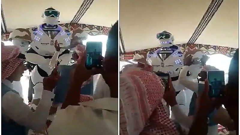 شاهد .. روبوت يؤدي عرضة "السامري" يثير تفاعلاً