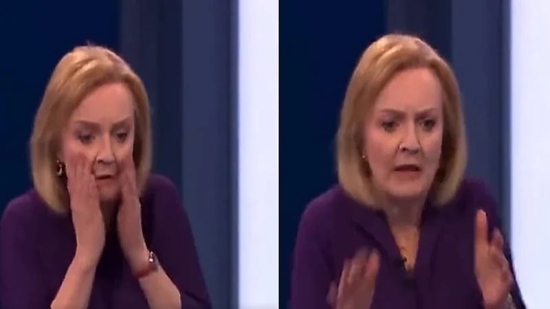 فيديو.. لحظة سقوط رئيسة جلسة مناظرة بين المرشحين لخلافة جونسون