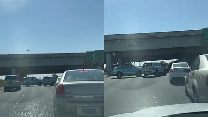 شخص يلقي نفسه من أعلى جسر بالكويت ووفاته في الحال.. فيديو