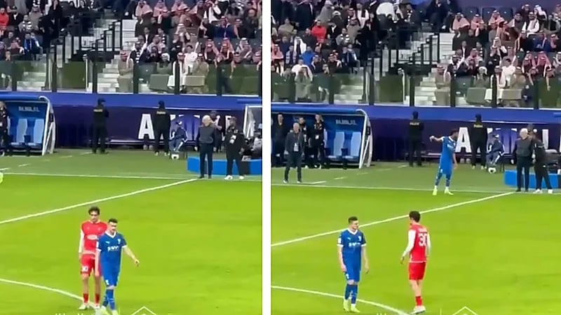 ردة فعل الحمدان تجاه صافرات الاستهجان ضد علي البليهي .. فيديو