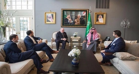 ولي العهد يستقبل أعضاء من النواب الأمريكي لبحث العلاقات بين البلدين