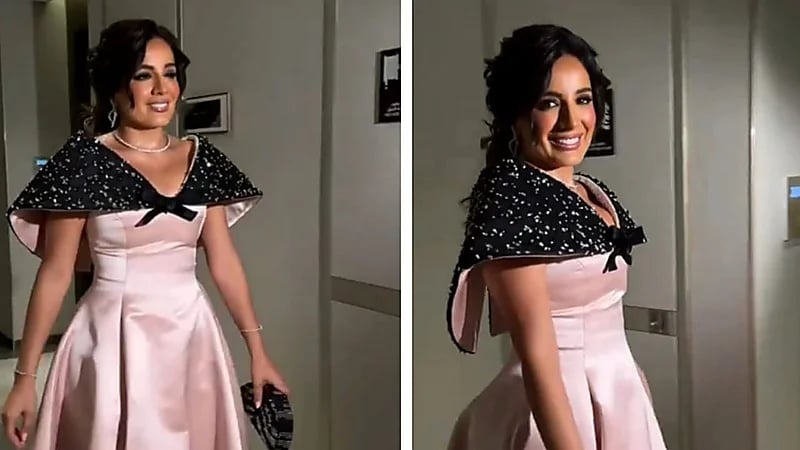 إيمان الحسيني تتألق برشاقة لافتة وإطلالة أنثوية ساحرة.. فيديو