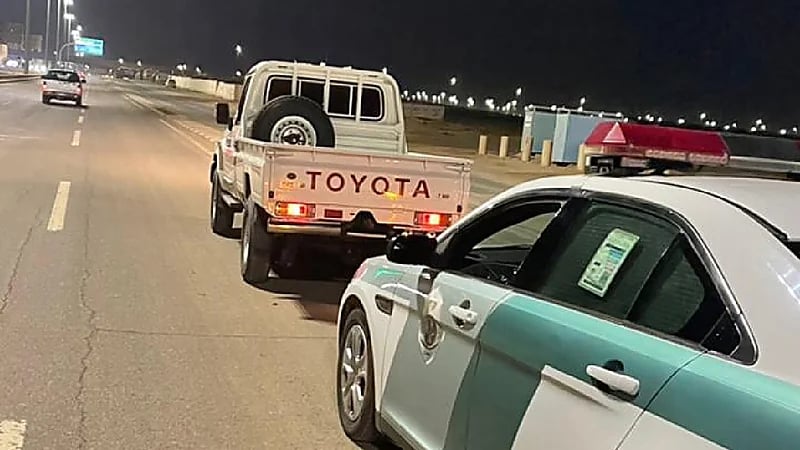 ضبط قائد مركبة مارس التفحيط في تبوك