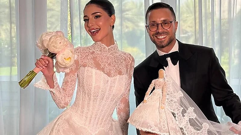 فستان زفاف شيرين بيوتيي يتجاوز 750 ألف ريال