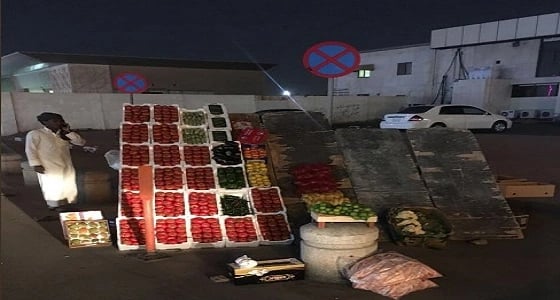 بالصور.. بلدية غرب الدمام تضبط باعة جائلين مخالفين