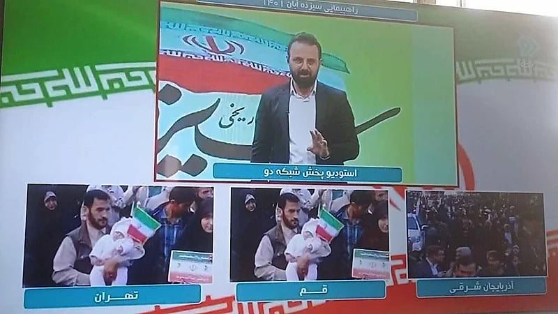 بالفيديو.. "صور" تفضح مزاعم المظاهرات المؤيدة لنظام "الملالي" الإرهابي