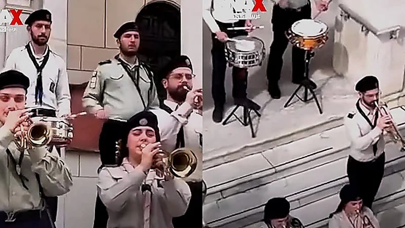 جوقة مسيحية تحتفي بعيد الفطر بإنشاد طلع البدر علينا داخل الكنيسة .. فيديو