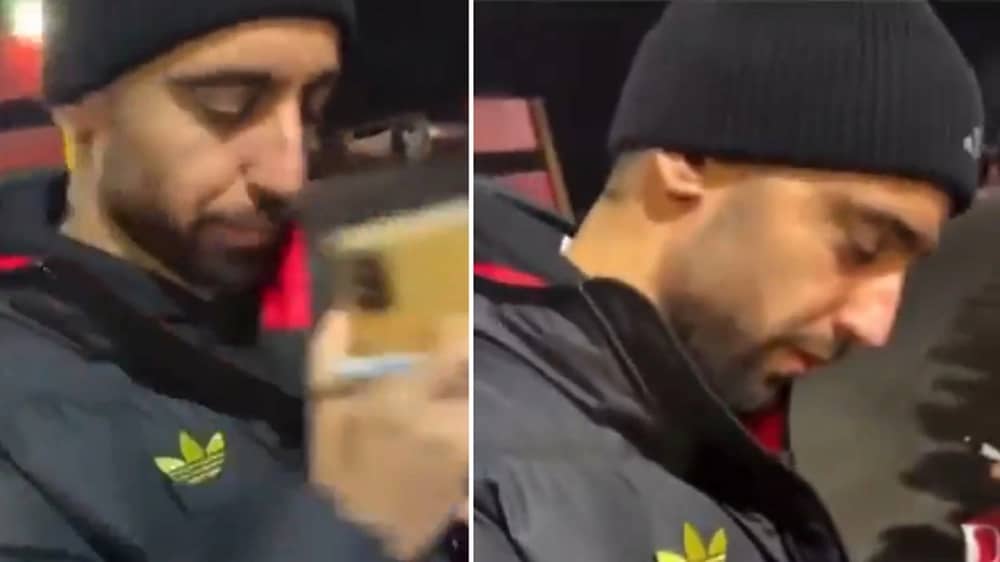 مشجع يناشد فيرنانديز بإقناع نيفيز بالانتقال إلى مانشستر يونايتد .. فيديو