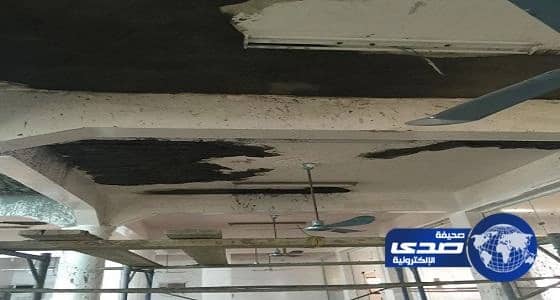 إدارة مساجد محايل عسير تغلق مسجد بعد تساقط أجزاء من سقفه