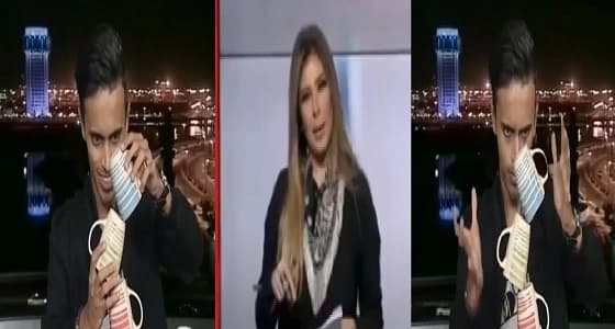 بالفيديو.. يمني يتحدى التوازن وينفذ تجربة على الهواء مباشرة.. ومذيعة " العربية " تتلاعب بأعصابه
