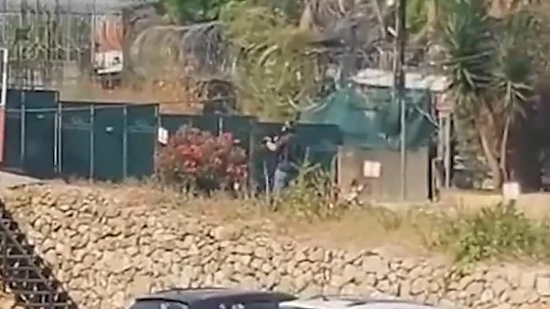 مشاهد لمطلق النار على السفارة الأميركية في بيروت.. فيديو