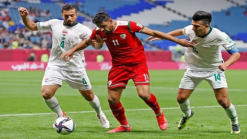 التعادل الإيجابي يحسم مواجهة العراق وعمان