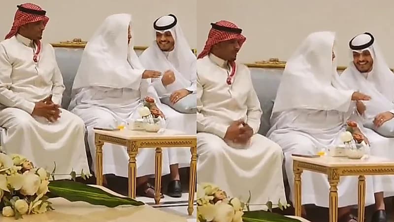 ردة فعل عفوية من شاب بعد إتمام عقد قرانه في جازان .. فيديو