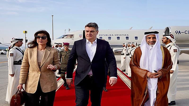 رئيس كرواتيا يصل الدوحة لحضور مباراة منتخب بلاده أمام بلجيكا