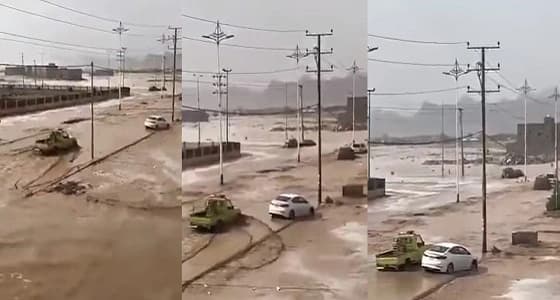 بالفيديو.. سيول تداهم " رنية " .. والحصيني يعلق على الظاهرة