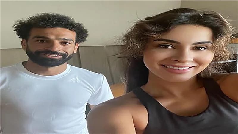 صور.. محمد صلاح مع ملكة جمال الهند في "الجيم"