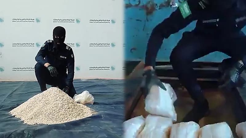 هيئة الزكاة تحبط 5 محاولات لتهريب أكثر من 240 ألف حبة من الإمفيتامين المخدر.. فيديو