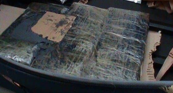 جمرك الوديعة يحبط تهريب أكثر من 51 كيلو جراما من مادة الحشيش