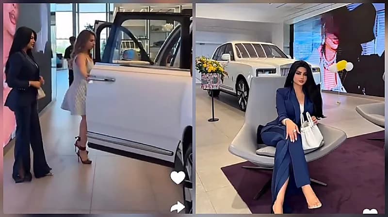 ملكة كابلي تقتني سيارة رولز رويس كولينان الفاخرة .. فيديو