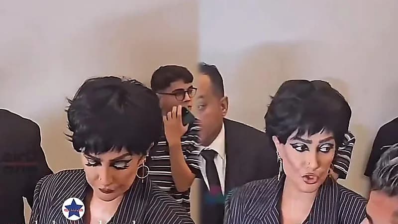 انفعال غادة عبدالرازق بسبب تزاحم الصحافة والجمهور.. فيديو