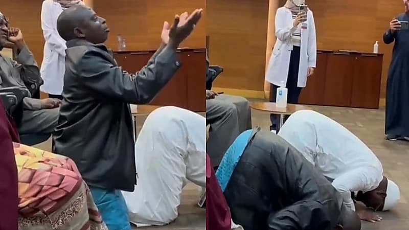 فرحة والدي التوأم السيامي النيجيري بنجاح فصلهما في الرياض .. فيديو