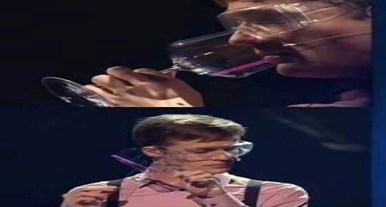 بالفيديو..شاب روسي يكسر كأسا من الزجاج بصوته!!