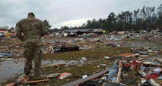 عاصفة تجتاح شرق الولايات المتحدة بعد أعاصير جورجيا ومسيسبي