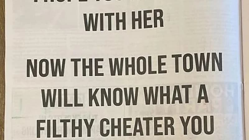 امرأة تفضح زوجها بطريقة شيطانية