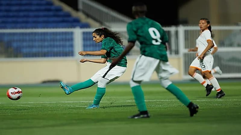 بالصور.. التعادل يخيم على مواجهة أخضر السيدات وبوتان