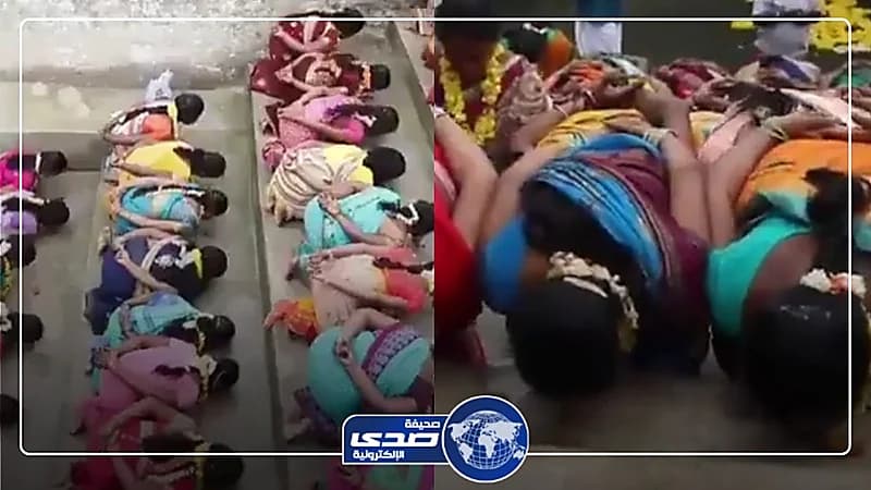 هنديات يلحسن التراب من أجل أن يحملن أو لايحملن.. فيديو