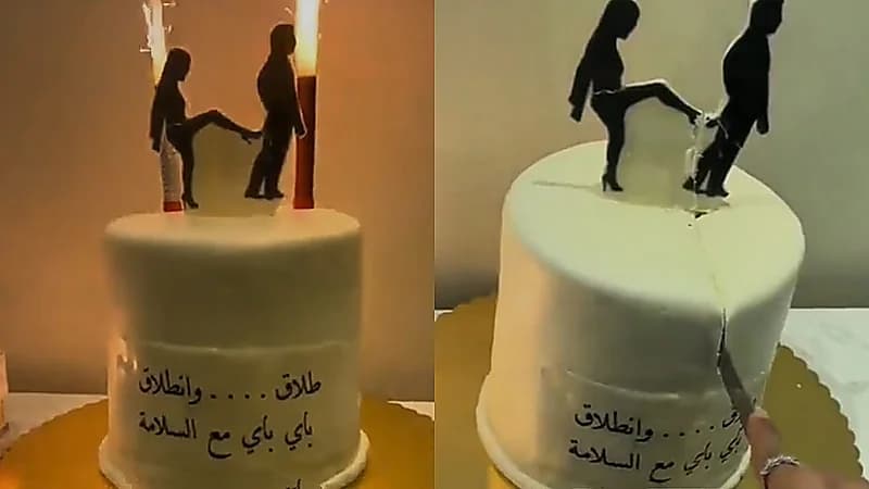 فتاة توثق احتفالها بعد الطلاق .. فيديو