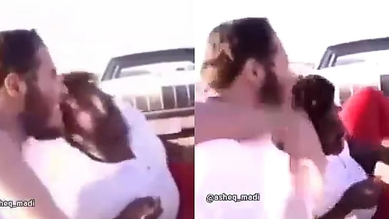 مشهد من الزمن الجميل: شباب في الرياض يقلدون إعلانات الثمانينات .. فيديو