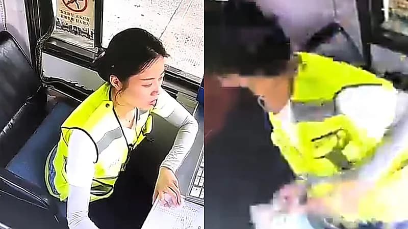 ثعبان يقتحم محطة تحصيل رسوم ويثير ذعر الموظفة .. فيديو