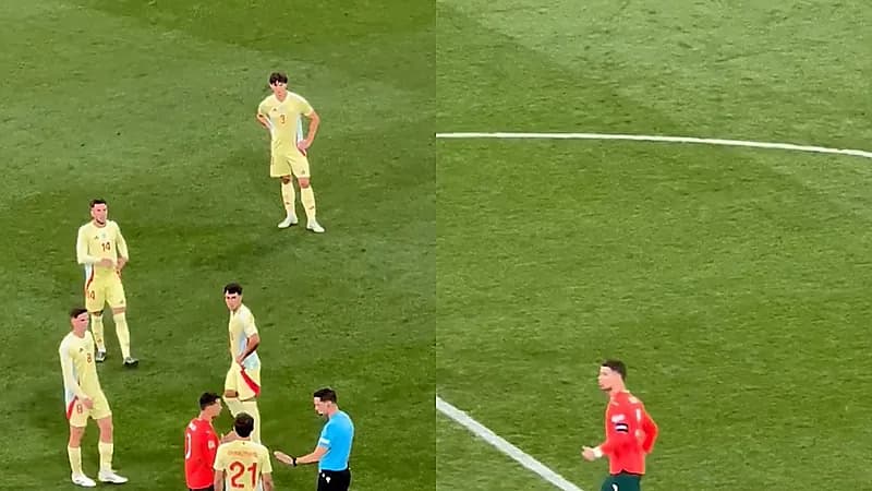 ردة فعل رونالدو بعد احتساب هدف البرتغال الأول .. فيديو