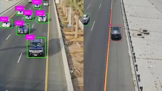 طالبان يبتكران نظامًا ذكيًا لرصد مخالفات المسار الطارئ في المملكة .. فيديو