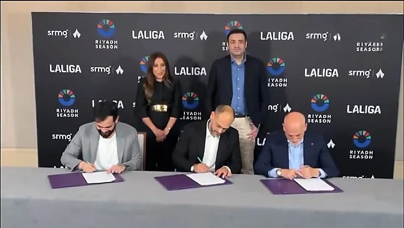 اتفاقية بين ثمانية ولاليغا لتطوير النقل التلفزيوني للدوري السعودي .. فيديو