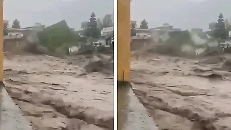 فيضانات مدمرة تجتاح شمال باكستان وتهدم المنازل وتقتل المئات .. فيديو