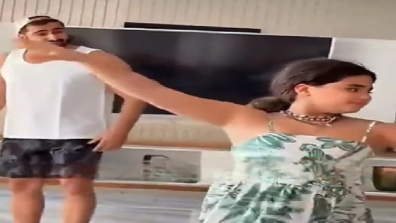 دهشة أمين الغباشي أثناء مشاهدة ابنته خلود ترقص ..فيديو