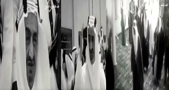 في آخر فيديو لسموه قبل وفاته.. لقطات نادرة لـ " الملك فيصل "