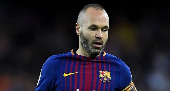 رسالة عاطفية من جماهير برشلونة إلي إنييستا