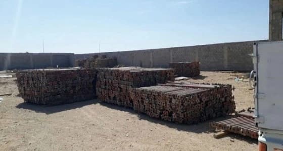 " أمن الرياض " تضبط 90 سقالة حديدية مجهولة المصدر