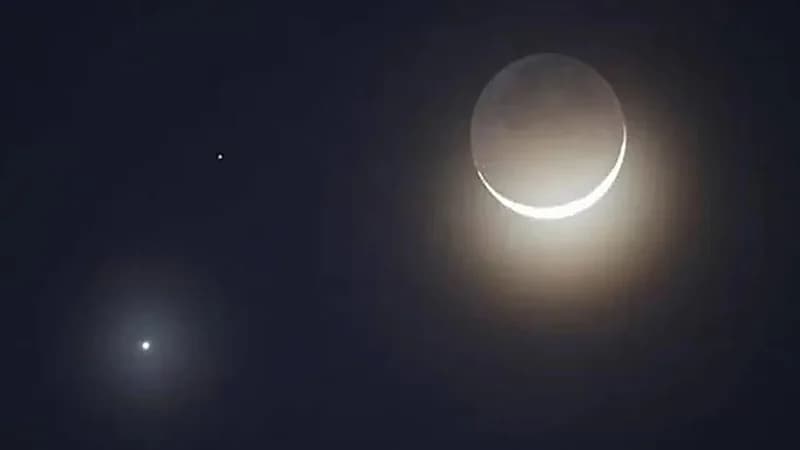 اقتران الزهرة بالقمر وقلب الأسد يزين سماء عرعر فجرًا